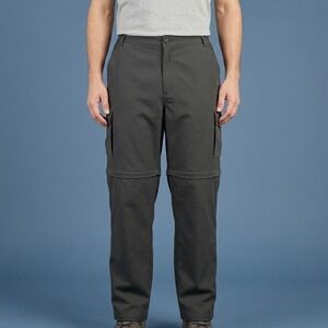 ProSpirit‎ Convertible Cargo Pants Mens XXL Gray Zip Off Utility Hiking